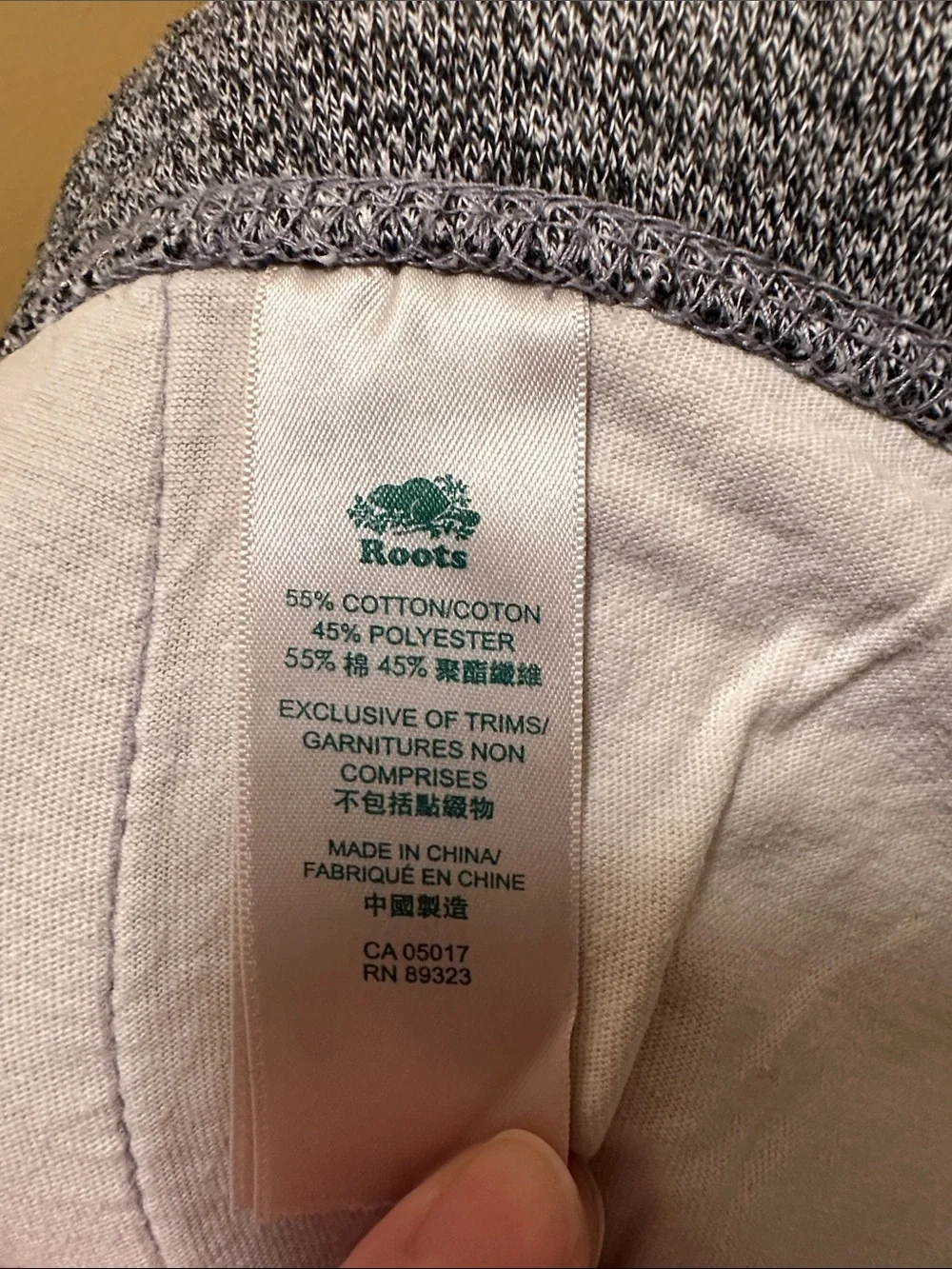 Roots Salt & Pepper Original Sweatpants Gray Marled Heritage Joggers Track Pants - Picture 10 of 12